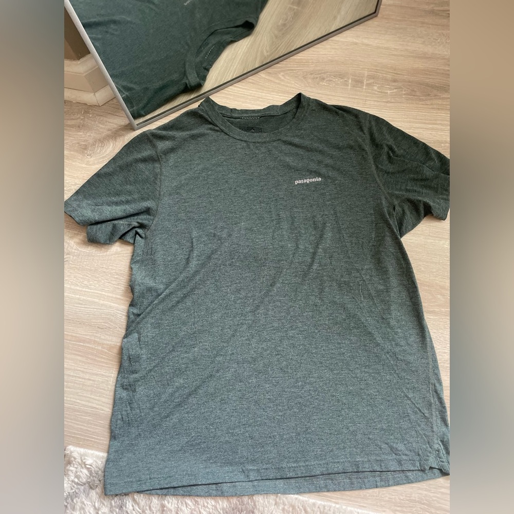 Patagonia Heathered Green Tshirt